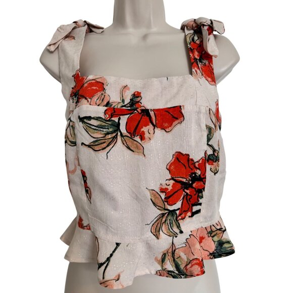 B O G Collective Bohemian Tank Size Medium Rayon Smocked Back NWT Band of Gypsie - Picture 11 of 14